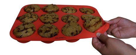 SiliPro Silicone Muffin Pan, 12 Cups