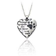 Xmas Love Wedding Crystal Cat Dog Pet Paws Claw Footprint Heart Pendant Necklace N5