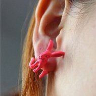 Fashion Cute Earrings Punk Animal Bunny Ear Stud Earings Chic Rabbits Earrings J