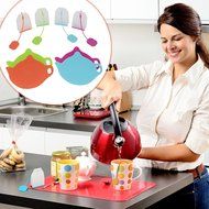 Tea Infusiast 8 Piece Premium Silicone Loose Leaf Infuser and Bag Holder Set