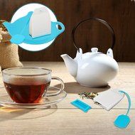 Tea Infusiast 8 Piece Premium Silicone Loose Leaf Infuser and Bag Holder Set N3