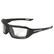 Radians XT1-11 Extremis Full Black Frame Safety Glasses with Clear Anti-Fog Lens by Radians