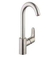 Hansgrohe 4507801 Focus Bar Faucet with 150 Swivel Spout - Shipping in Janu, Steel Optik by Hansgrohe