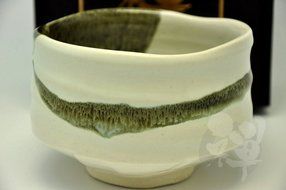 Japanese Mino Yaki ware Matcha Bowl Green Tea 11.5 / 11.5 / 8cm (4.5 / 4.5 / 3.1inch)[7326] N2