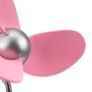 Starsource USB Foldable Portable Three Fan Blade Mini Desktop Fan With ON/OFF Switch ( Pink ) N3
