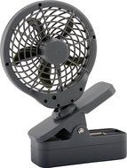 O2COOL 5" Battery Operated Clip Fan Grey N4