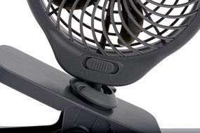 O2COOL 5" Battery Operated Clip Fan Grey N5
