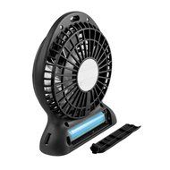 Mini Fan 3 Speed Modes with Rechargeable Lithium 18650 Battery Portable and USB Charge Cable Powered for Outdoor... N4