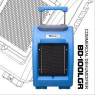 BlueDri BD-100LGR-BLUE 100-Pint AHAM High Performance Commercial Dehumidifier, Blue N4