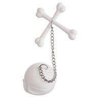 CFHKStore 1 Pc Infuser Silicone Cross Bones Leaf Tea Strainer N3