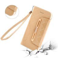 For iPhone 7 Case,iPhone 7 Leather Case,iPhone 7 Cover,Candywe [Gold] [Wallet]Leather Protective Stand Case For... N14