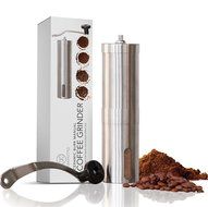 Best Consistent Grind Manual Ceramic Burr Coffee Grinder Stainless Steel With Adjustable Ceramic Burr For Precise... N2
