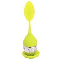 1 pc Food-grade Silicone &amp; Stainless Steel Leaf Tea Leaf Strainer Herbal Spice Infuser Tea Filter