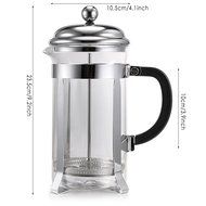 Eshion 8 Cups French Press Coffee Tea &amp; Espresso Maker Coffee Press Pot with Stainless Steel &amp; Heat Resistant...