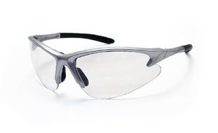 SAS Safety 540-0500 DB2 Eyewear with Polybag, Clear Lens/Silver Frame by SAS Safety
