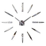 EverTrust(TM) real new limited Quartz watch big diy 3d mirror sticker Metal wall clock modern art clocks home... N3