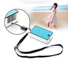 Generic Portable USB Rechargeable Mini No Leaves Handheld Air Conditioning Fan Color Blue N2