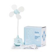 HJIAN Portable Clip-on Fan Personal Clip Fan / Table Fan with Built-in Rechargeable Battery for Office Table Fan... N8