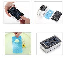 Generic Portable USB Rechargeable Mini No Leaves Handheld Air Conditioning Fan Color Blue N3
