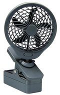O2COOL 5" Battery Operated Clip Fan Grey N6