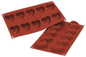 Silikomart SF040/C Silicone Classic Collection Mold Shapes, Heart, Small