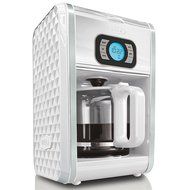 BELLA 13726 Diamonds Collection 12-Cup Programmable Coffee Maker, White