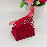 50PC Candy Box,Morecome Birdcage Flowers Laser Cut Favor Candy Box (Purple) N2