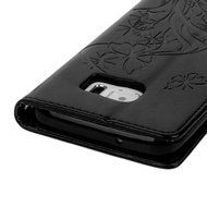 (Not for S7) S7 Edge Case,Galaxy S7 Edge Case - Badalink Embossed Butterflies Wallet Flip Cover with Bling Diamonds... N29