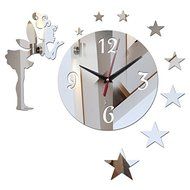 EverTrust(TM) top fashion 3d diy acrylic mirror sale wall clock clocks watch horloge modern design living room... N2