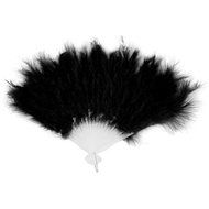 Beauty Clubs Wedding Hand Fancy Dress Costume Dance Feather Fan (Black) N7