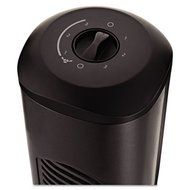 Oscillating Tower Fan, Three-Speed, Black, 5 9/10''W x 31''H, Sold as 1 Each