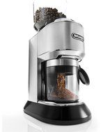 DeLonghi America KG521 Dedica Conical Burr Grinder with Porta Filter Attachment, Silver N2