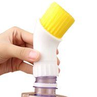 Coffee Machine Outlet Filter Net Angled Head Nylon Cleaning Brush Cleaner for Semi-automatic Espresso Coffee Maker... N5