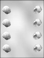 CK Products 3-D Round Seashell Chocolate Mold