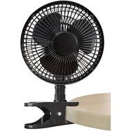 Principal 2-In-1 6" Front Metal Grill Super-quiet Motor Durable, Desk/Clip Fan- Black N2
