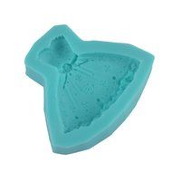 Yosoo 3d Wedding Princess Dress DIY Silicone Bakeware Mold Cake Mold Chocolate Mold (3 Pcs) N2
