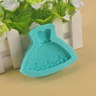 Yosoo 3d Wedding Princess Dress DIY Silicone Bakeware Mold Cake Mold Chocolate Mold (3 Pcs) N3