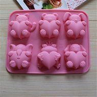 Y&amp;XL&amp;H Bakeware Animal Heart Baking Molds Chocolate Mold Cookies Mold Ice Mold N2