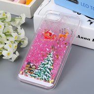Badalink iPhone 7 Case (4.7&quot;) Christmas Tree Liquid Case Crystal Clear Hard PC Case Bling Shiny Glitter Liquid... N25