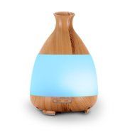 Sentexin 120ml Essential Oil Diffuser Wood Grain Mist Humidifier Aroma Diffuser with Colorful Led Light for Home... N2