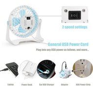 Opolar F60 6-Inch USB Table Fan N3