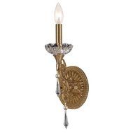 Crystorama Lighting 5151-AG-CL-MWP Wall Sconce with Hand Polished Crystals, Aged Brass by Crystorama Lighting