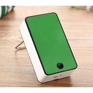 LOHOME(TM) Portable Mini USB Air Conditioning Fan Chargeable Hand-held No Leaf Fan Air Conditioner (Green) N15