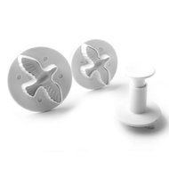 Veined Dove Fondant Plunger Cutter Set Sugar Cake Decorating Baking by Loypack