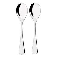 Worldex Table Dinner Spoon, 18/10 Stainless Steel French Coffee Spoons, Soup Spoons, Heavyweight, Set of 2 N2