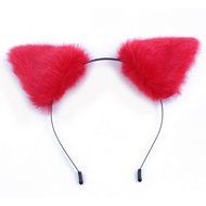 Chunlin Orecchiette Anime Neko Cosplay Halloween Party Cat Fox Ears Long Fur Ears (Black Headband) N20