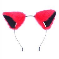 Chunlin Orecchiette Anime Neko Cosplay Halloween Party Cat Fox Ears Long Fur Ears (Black Headband) N21