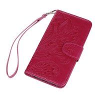 Galaxy S6 Case,Samsung Galaxy S6 Case - Wallet Flip Stand Case Embossed Plants PU Leather Case Shockproof Soft... N33