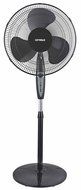 Optimus 16 Inch Oscillating Stand Fan with Remote Control, black