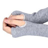 Long Fingerless Gloves,Morecome Winter Wrist Arm Hand Warmer Knitted Mitten (Black) N9